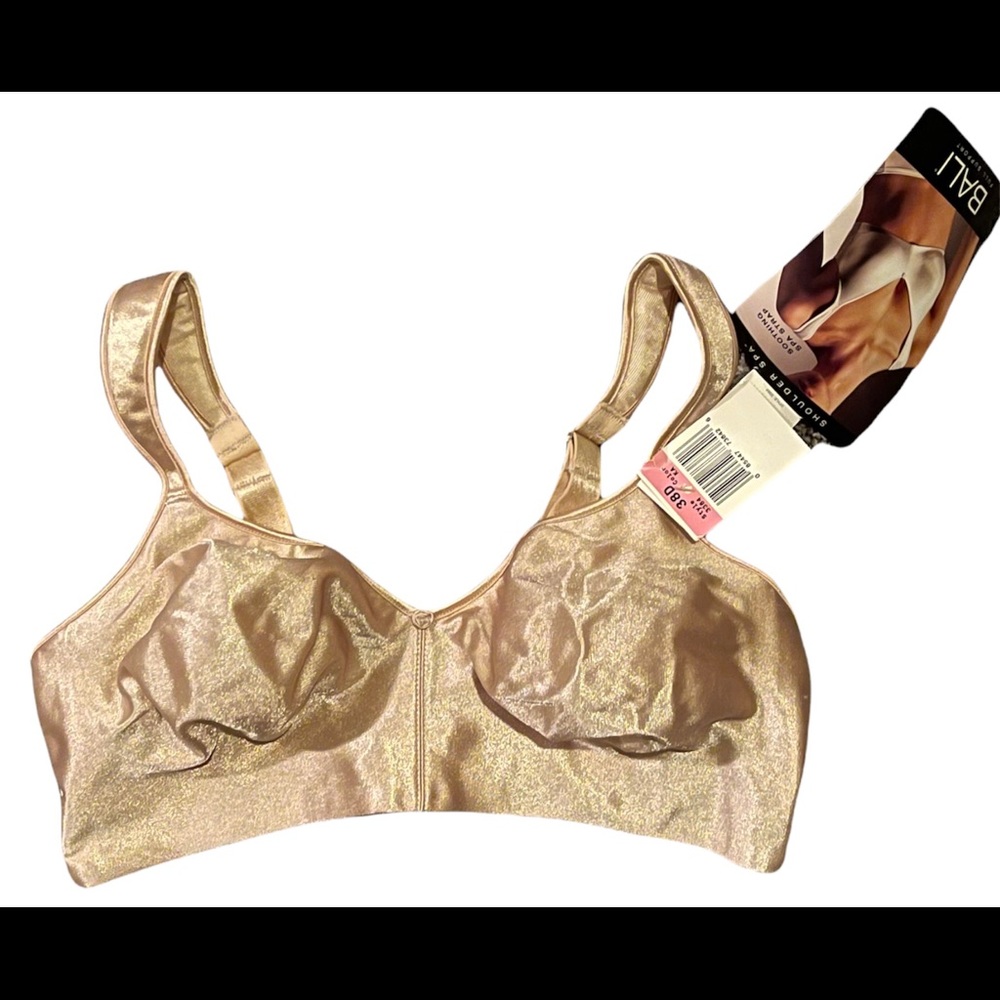 Bali Full Support Shoulder Spa Bra Wire Free 38D
